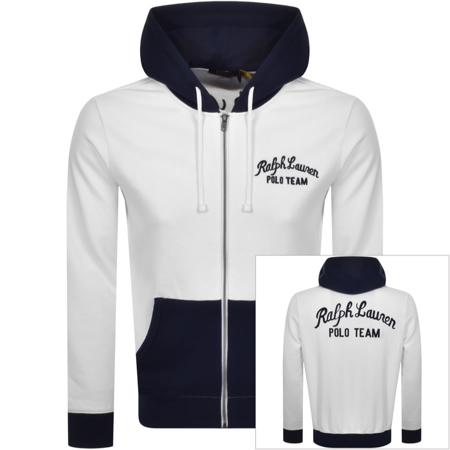 Alternative Image for ProductRalph Lauren Polo Full Zip Hoodie White1